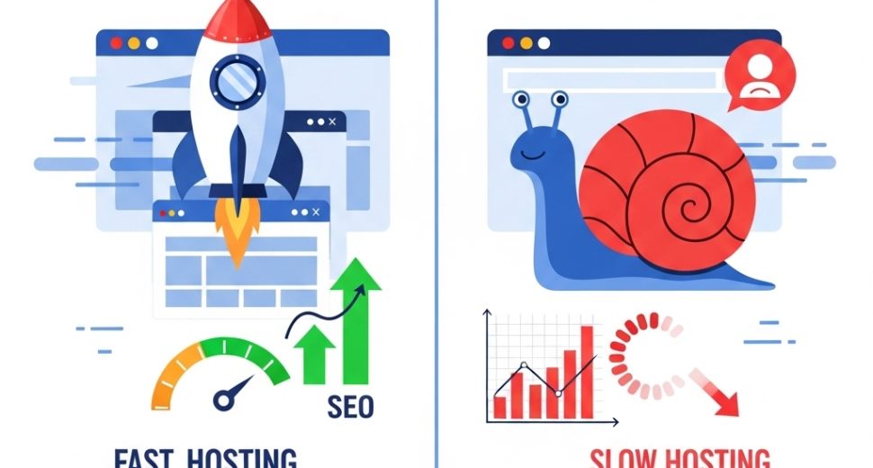 hosting speed affects SEO rankings