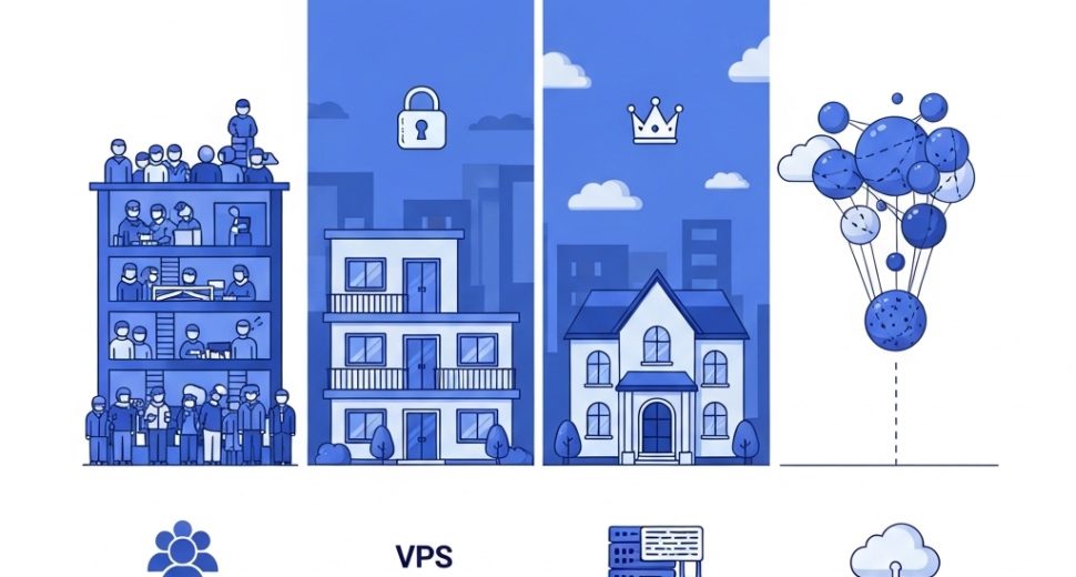 Types of Web Hosting Explained (Shared, VPS, Dedicated, Cloud)